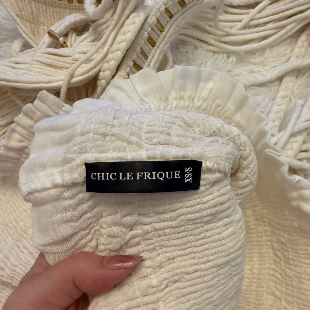 Chique Le Frique Hande Bone Set Dress XS/S - Picture 6 of 7